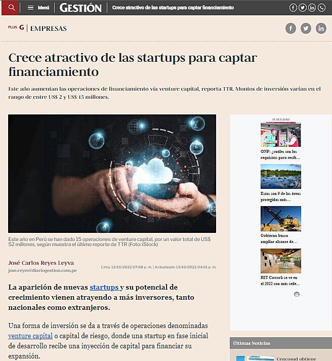 Crece atractivo de las startups para captar financiamiento